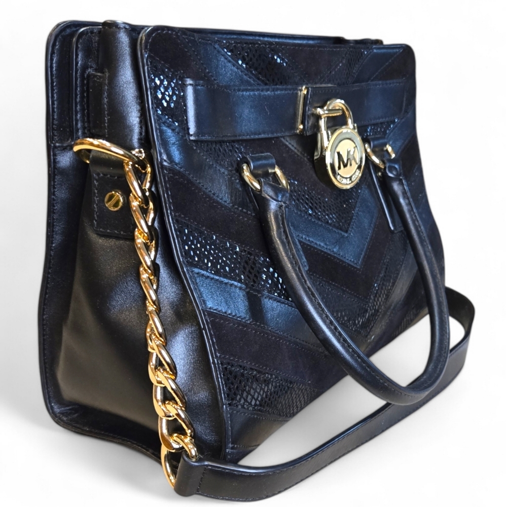 Michael Kors Multi Textureed/Patterned Leather Ha… - image 2